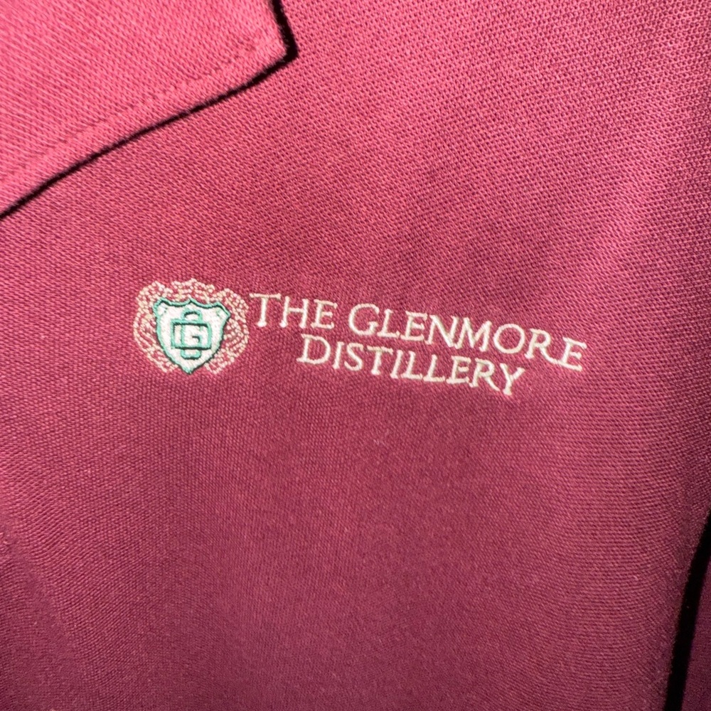 Glenmore Distillery Polo Shirt Red Men’s Large New Without Tags